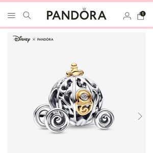 Pandora D100 Cinderella Carriage Charm